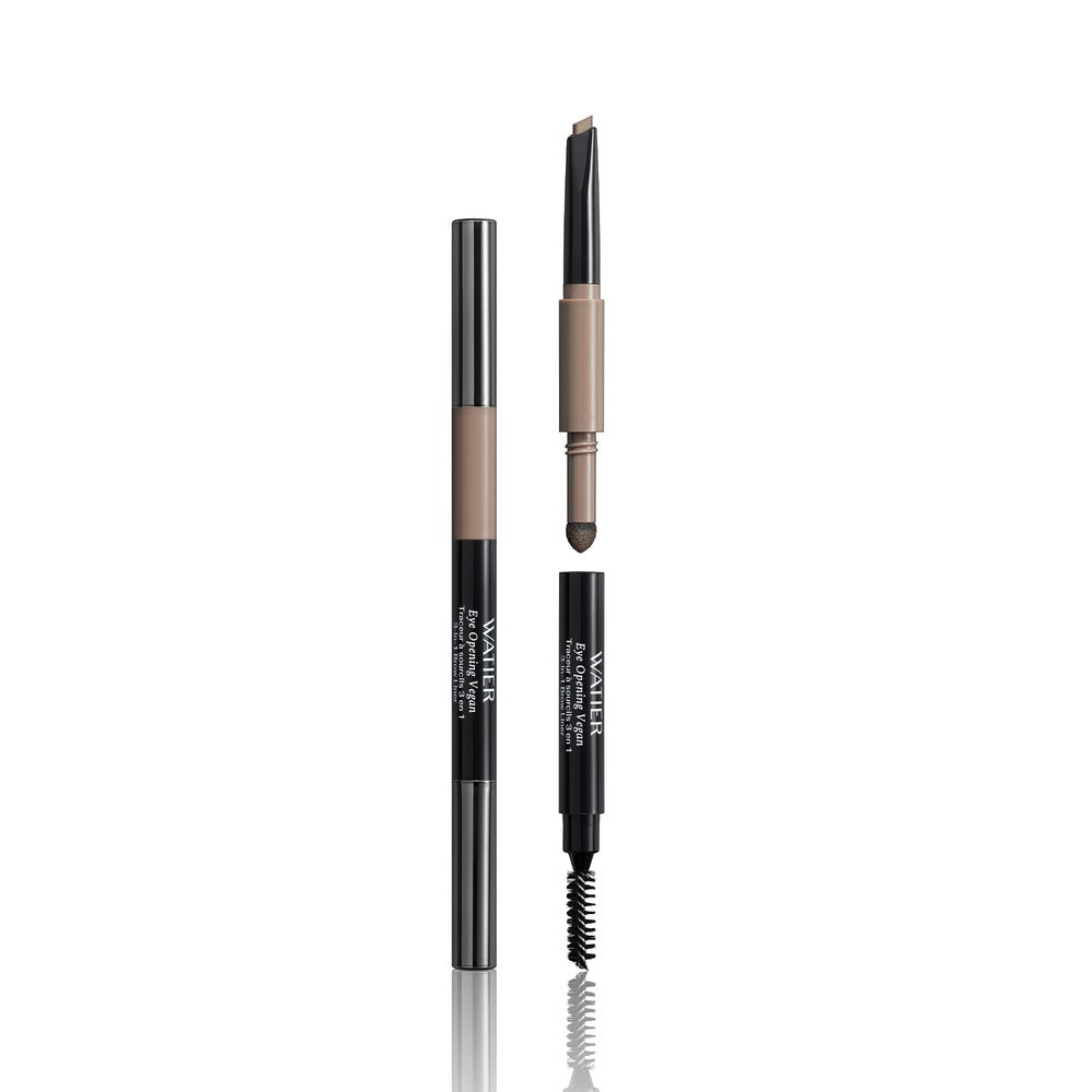 Lise Watier Eye Opening Vegan 3-in-1 Brow Liner - Chatain
