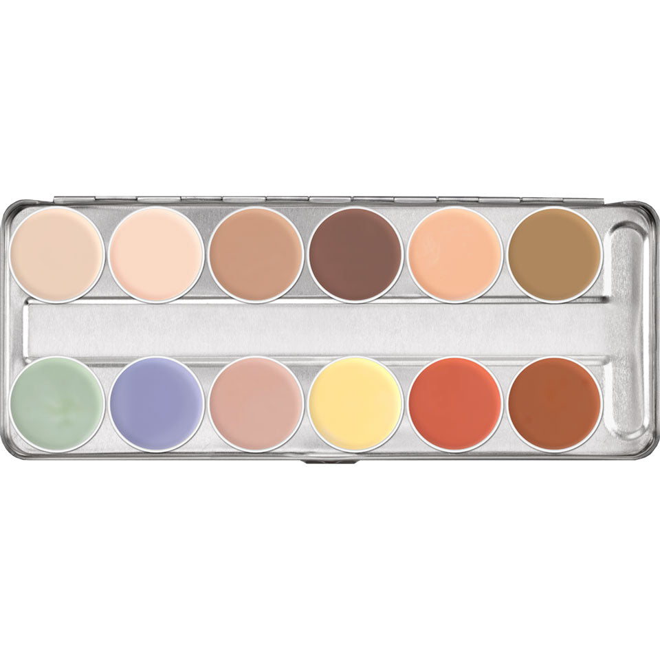 Kryolan Professional 1004 Supracolor Palette 12 Colors
