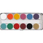 Kryolan Professional 1004 Supracolor Palette 12 Colors
