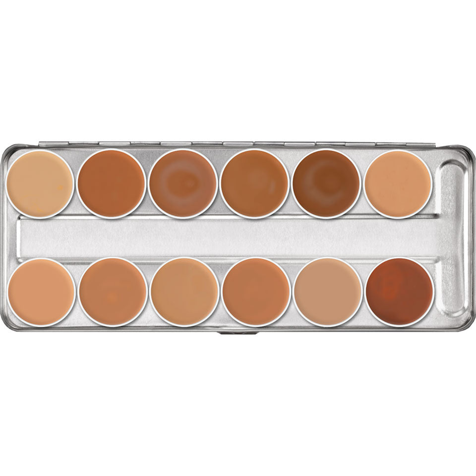 Kryolan Professional 1004 Supracolor Palette 12 Colors