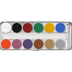 Kryolan Professional 1004 Supracolor Palette 12 Colors