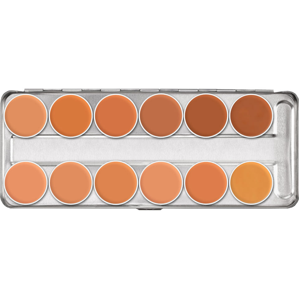 Kryolan Professional 1004 Supracolor Palette 12 Colors