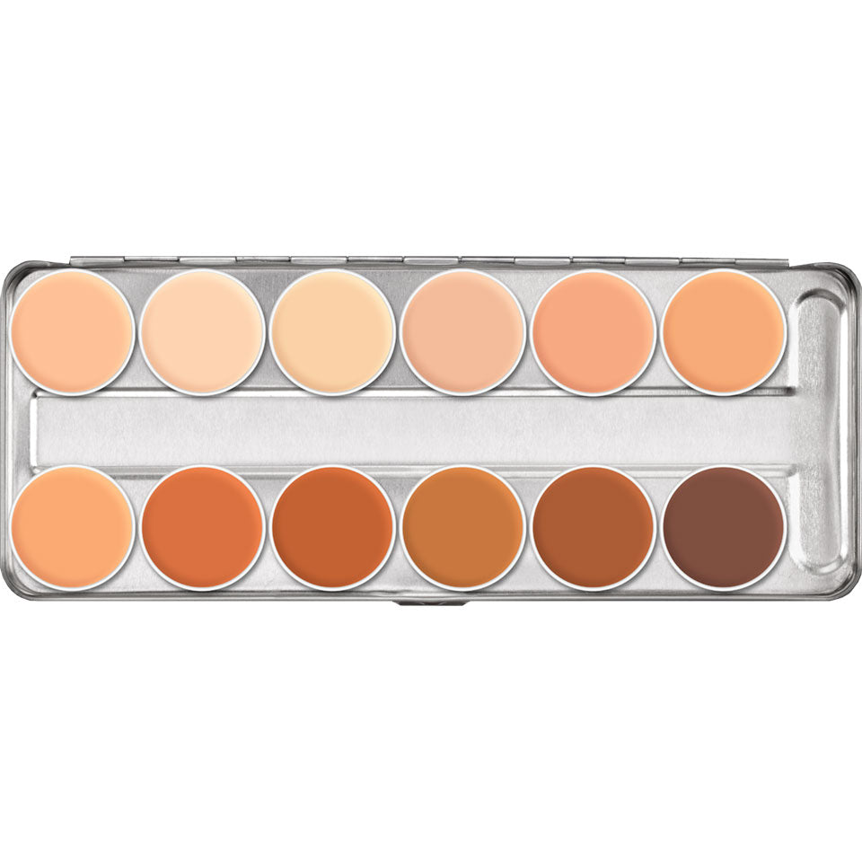 Kryolan Professional 1004 Supracolor Palette 12 Colors