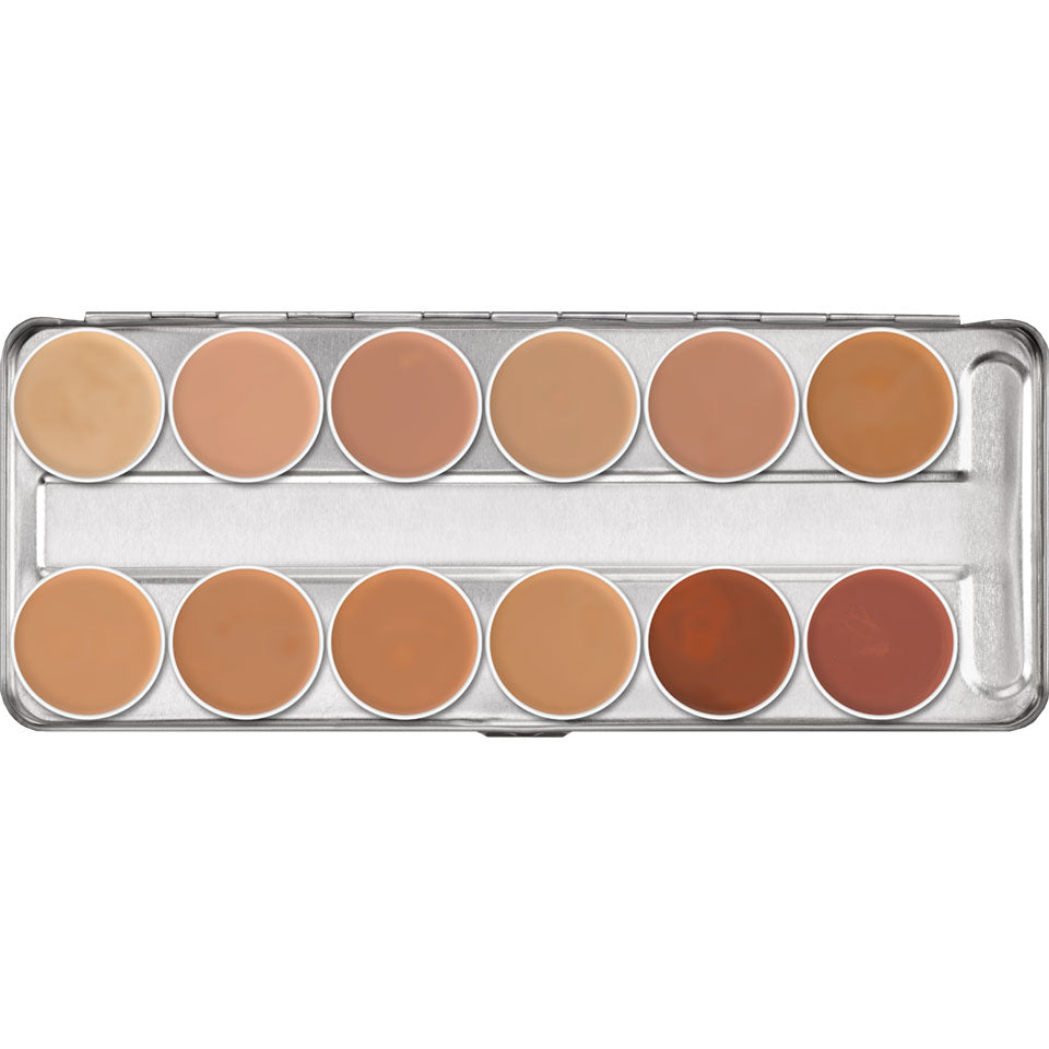 Kryolan Professional 1004 Supracolor Palette 12 Colors