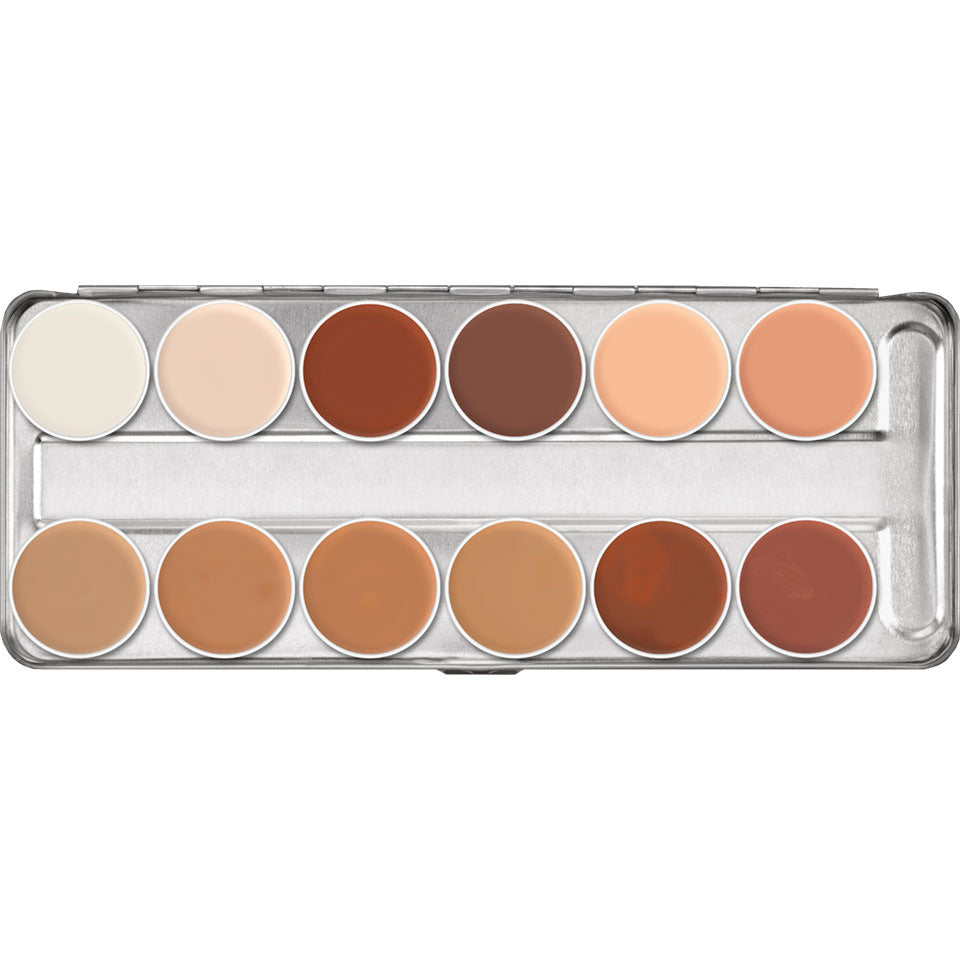 Kryolan Professional 1004 Supracolor Palette 12 Colors - LD