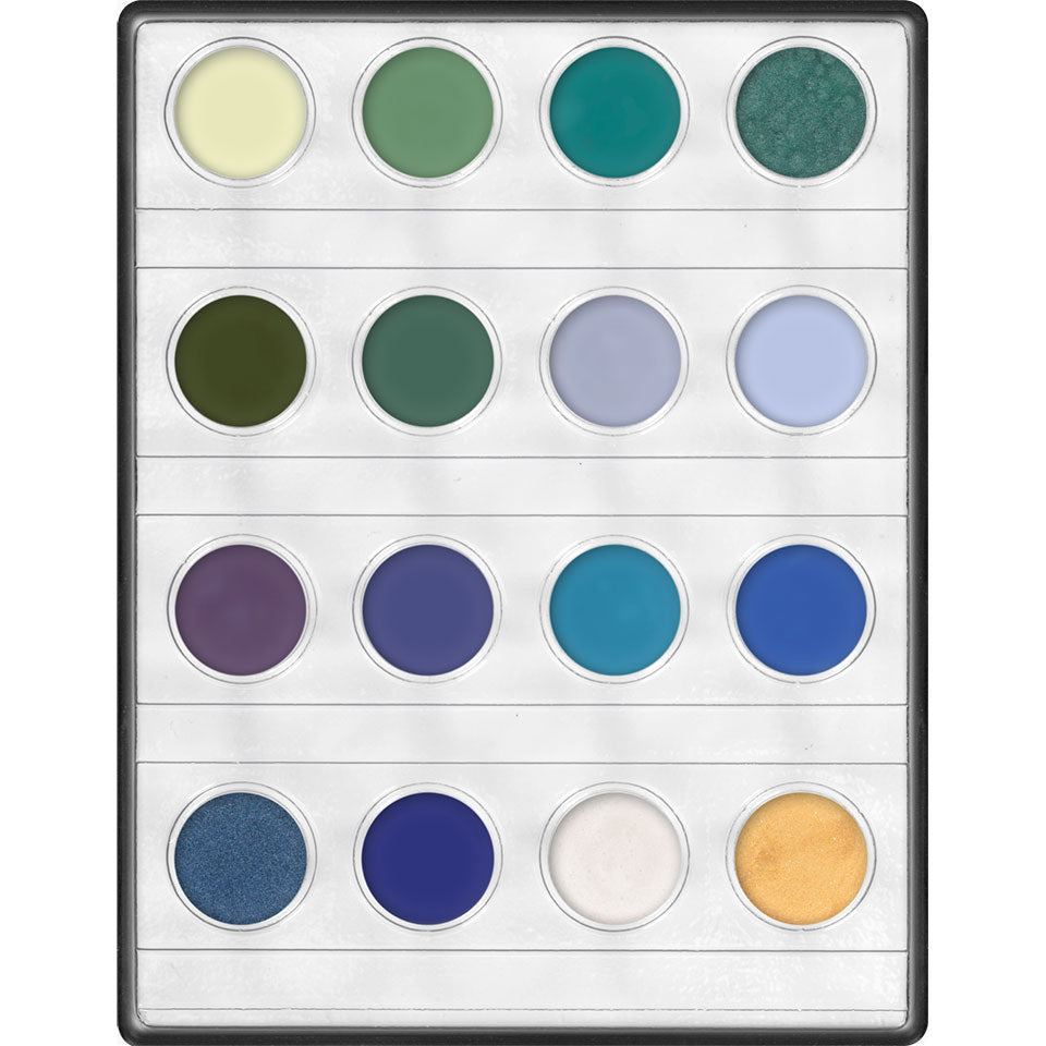 Kryolan Professional 1006 Supracolor Mini-Palette 16 Colors