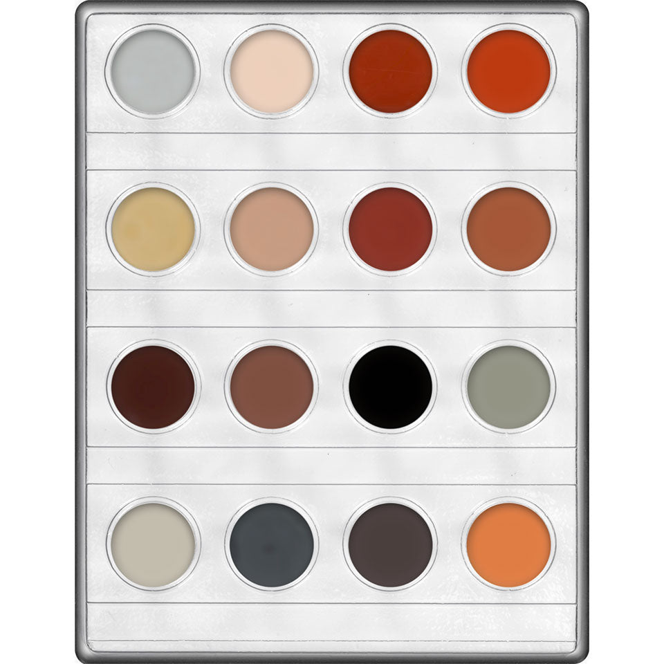 Kryolan Professional 1006 Supracolor Mini-Palette 16 Colors