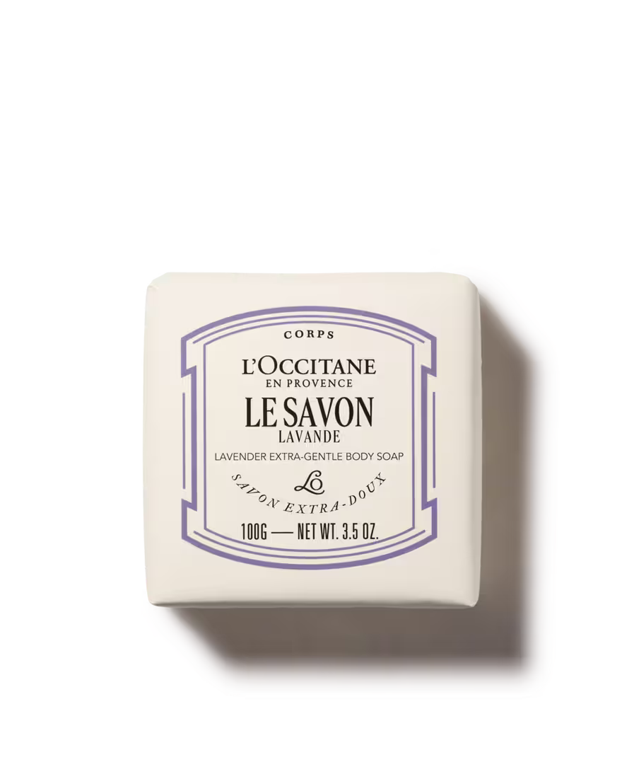 L'Occitane Le Savon Shea Lavender Extra-Gentle Body Soap 3.5oz