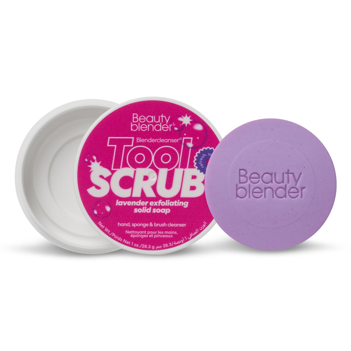 beautyblender Tool Scrub Charcoal Exfoliating Solid Soap 1oz