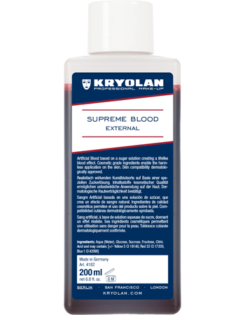 Kryolan Professional 4182 Supreme Blood External 6.8 oz - Light