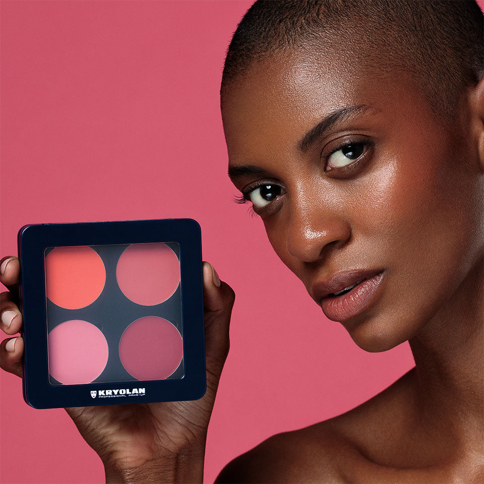 Kryolan Professional 5024 Cream Blush Palette 4 Colors