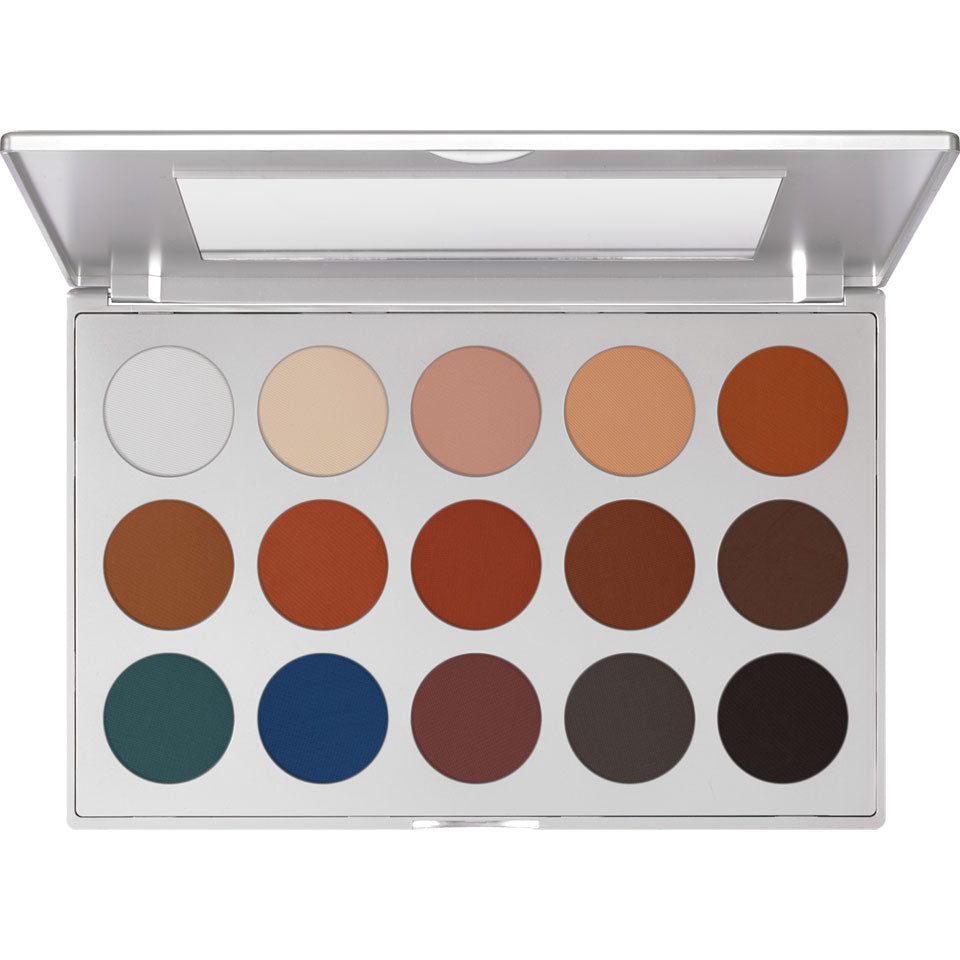 Kryolan Professional 5315 Eye Shadow Palette 15 Colors