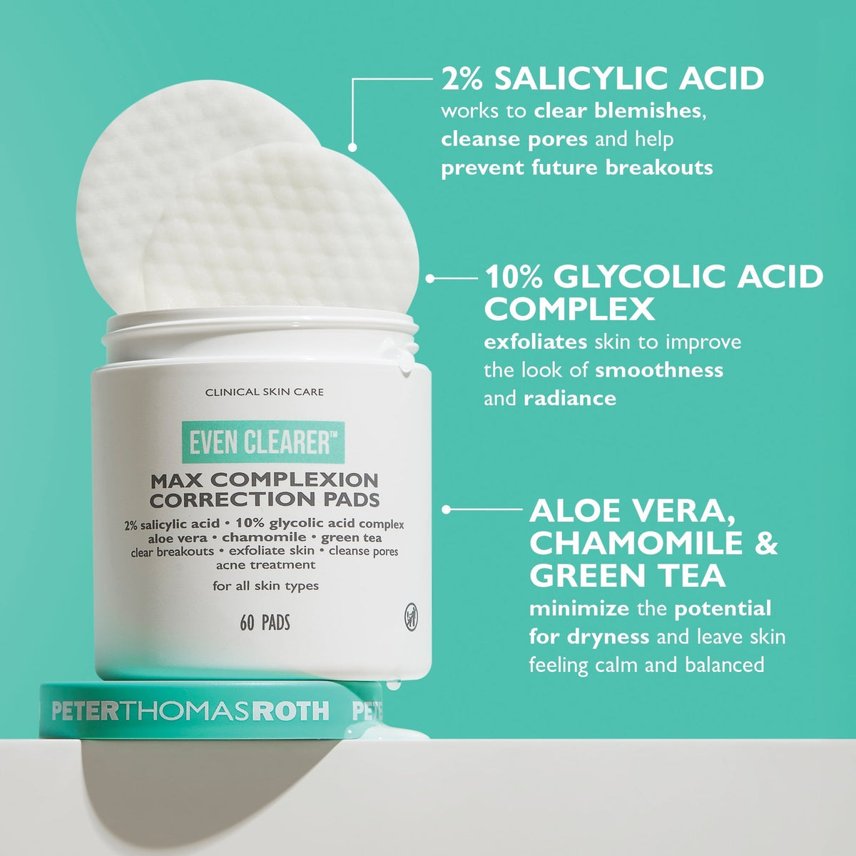 Peter Thomas Roth Even Clearer™ Max Complexion Correction Pads