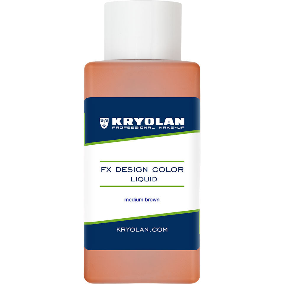 Kryolan Professional 8150 FX Design Color Liquid 50ml - Medium Brown