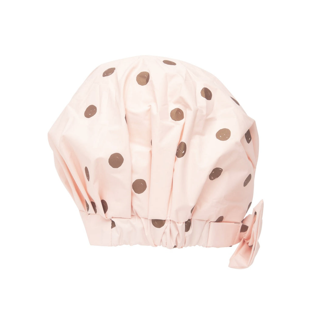 Kitsch Luxury Shower Cap - Blush Dot