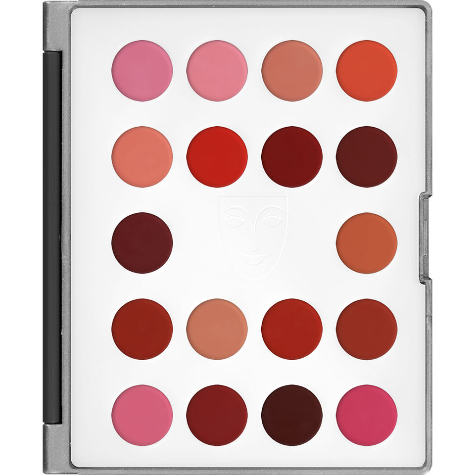 Kryolan Professional 9026 Lip Mini-Palette 18 Colors