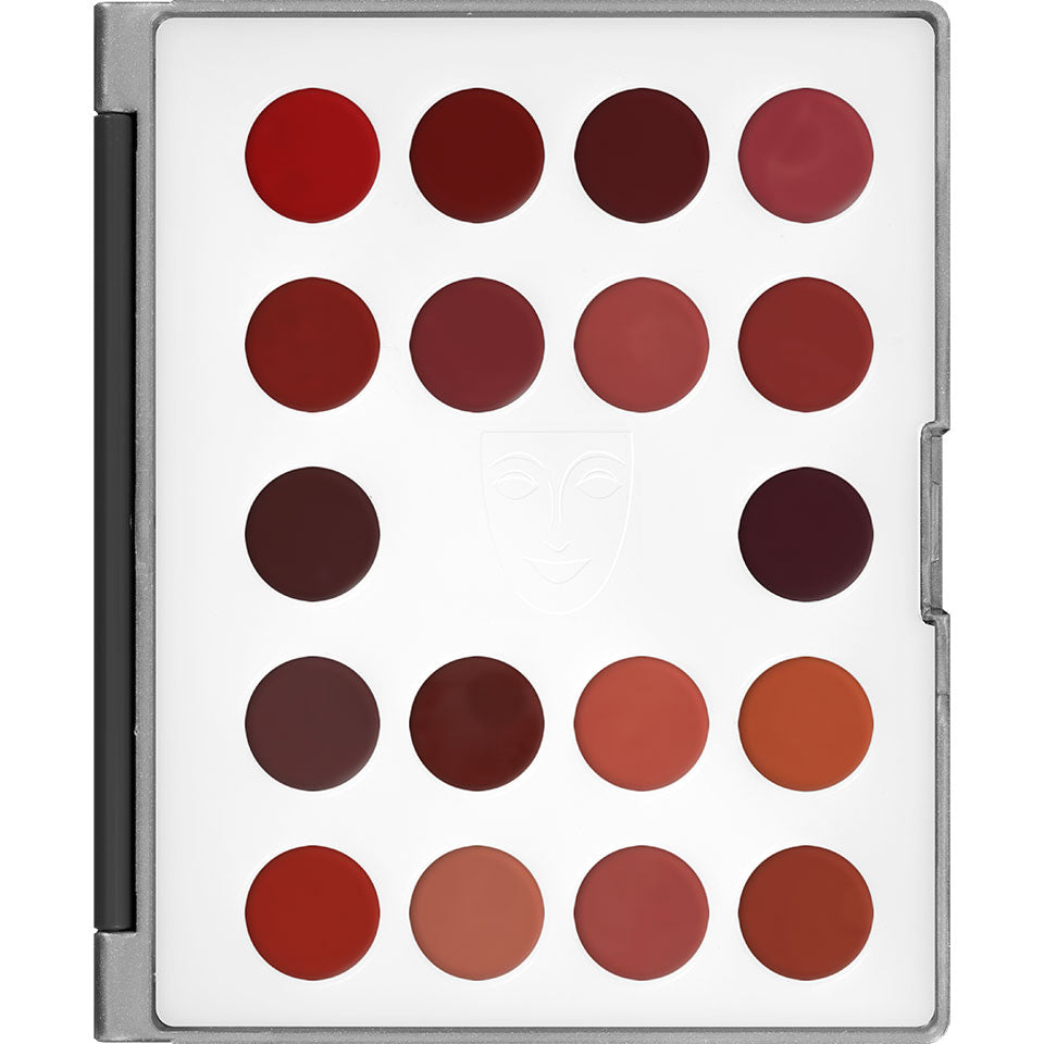 Kryolan Professional 9026 Lip Mini-Palette 18 Colors