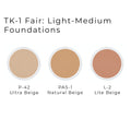 Ben Nye TK Theatrical Kit + Gift with Purchase 8oz Brush Cleaner - TK-1 Fair: Light-Medium