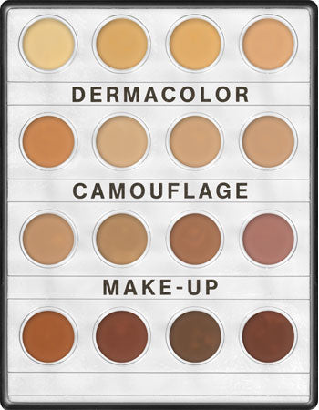 Kryolan Professional 71006 Camouflage Creme Mini-Palette 16 Colors
