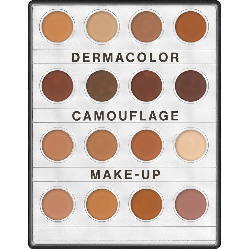 Dermacolor 71006 Camouflage Creme Mini-Palette 16 Colors - Dark