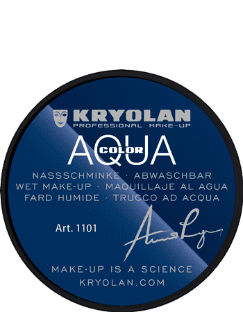 Kryolan Professional 1101 Aquacolor 8 ML - Deep Black