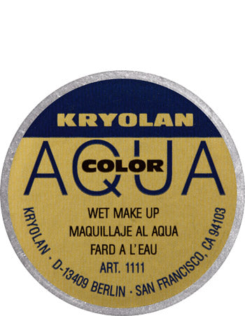 Kryolan Professional 1111 Aquacolor Metallic 8ml - Silver