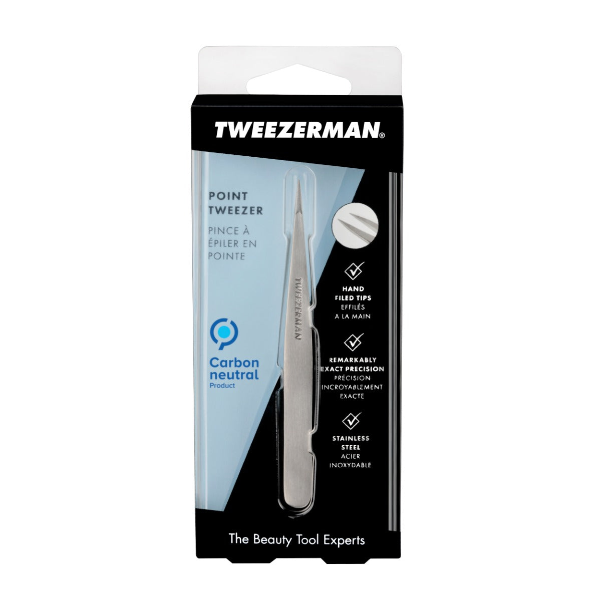 TWEEZERMAN Point Tweezer Classic Stainless Steel 1240-R