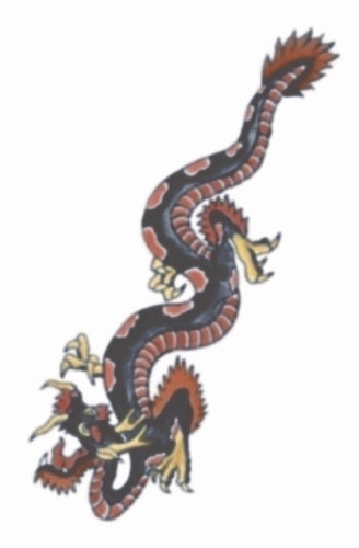 Tinsley Vintage Temporary TattooTransfers - 112 Dragon 1930
