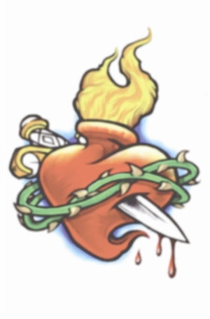 Tinsley Vintage Temporary TattooTransfers - 126 Sacred Hear