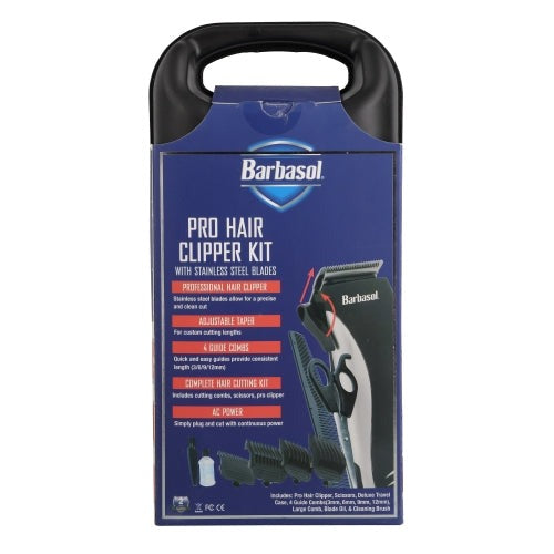 Barbasol Pro Hair Clipper Kit with Stainless Steel Blades