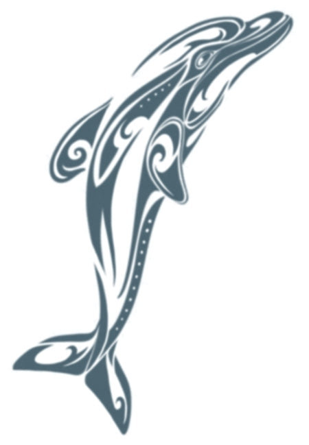 Tinsley Tribal Temporary Tattoo Transfers - 613 Dolphin