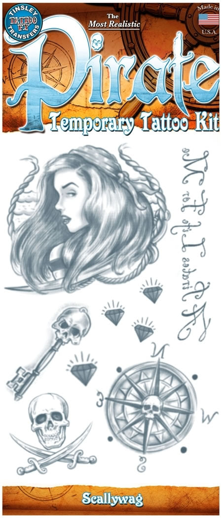 Tinsley Tattoo Transfer Kits - 408 Pirate Kit