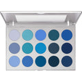 Kryolan Professional 5315 Eye Shadow Palette 15 Colors - Smokey Blue