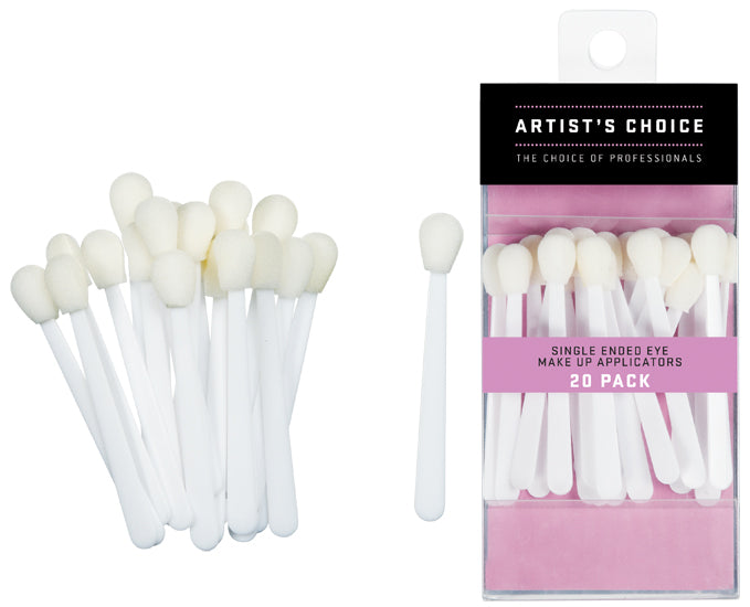Artist's Choice Single Ended Eye Makeup Applicators 20 pack
