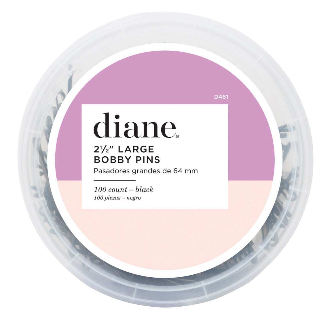 Fromm Diane D461 Large Bob Pins 2 1/2 Inch Black 100pk