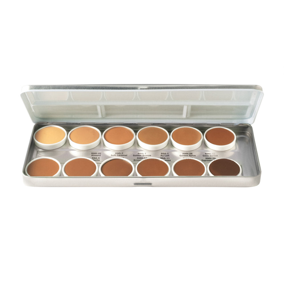Ben Nye BFP-12 Olive-Brown Matte HD Foundation Palette