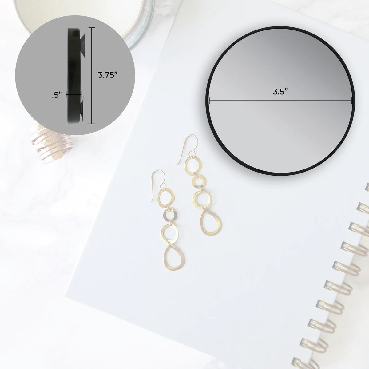 Zadro FC15 3.5'' Round Compact Spot Mirror