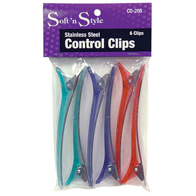 Soft 'n Style CD-208 Stainless Steel Control Clips
