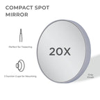 Zadro FC20X 3.5'' Round Compact Spot Mirror 20X