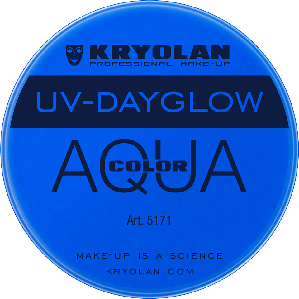 Kryolan 5171 Aquacolor UV-Dayglow 8 ML - Blue