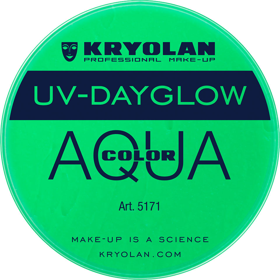 Kryolan 5171 Aquacolor UV-Dayglow 8 ML - Green