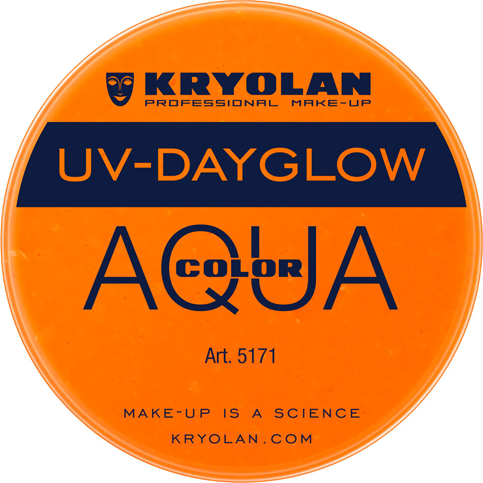 Kryolan 5171 Aquacolor UV-Dayglow 8 ML - Orange