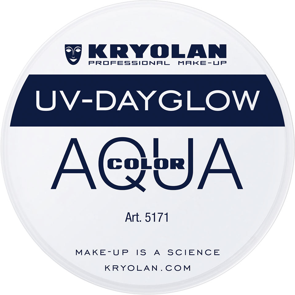 Kryolan 5171 Aquacolor UV-Dayglow 8 ML - White