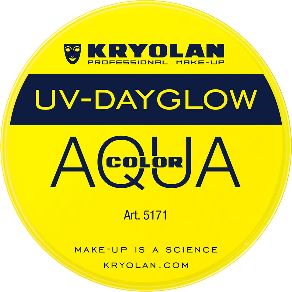 Kryolan 5171 Aquacolor UV-Dayglow 8 ML - Yellow