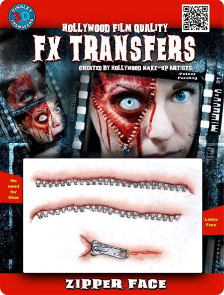 Tinsley 3D FX Transfers - 515 Zipper Face