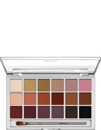 Kryolan Professional 5318 Eye Shadow Variety 18 Colors Palette - V6