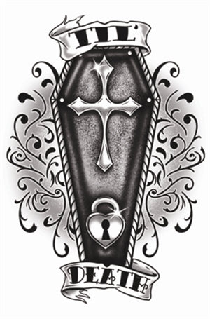 Tinsley Gothic Temporary Tattoo Transfers - 204 Till Death