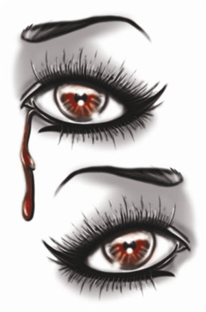Tinsley Gothic Temporary Tattoo Transfers - 207 Evil Eye