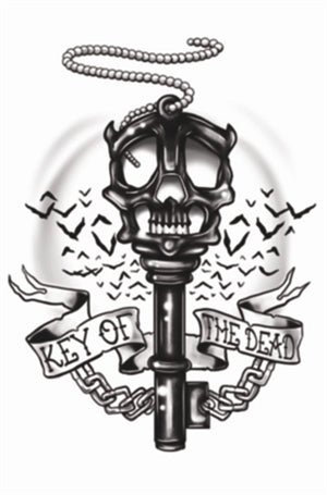 Tinsley Gothic Temporary Tattoo Transfers - 208 Key Of The