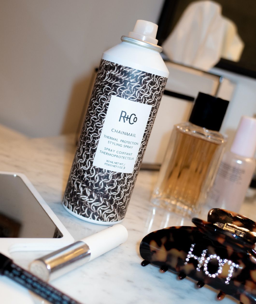 R+Co Chainmail Thermal Protection Styling Spray 5oz